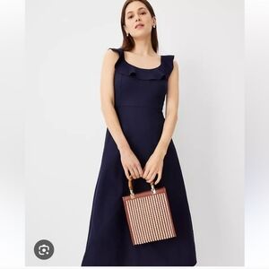 Ann Taylor | Dresses | Ann Taylor Petite Floral Pleated Flare Dress 6p |  Poshmark